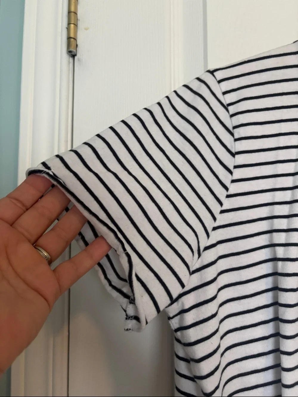 Zara striped crew neck t shirt - Picture 5 of 9